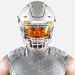 Clear Orange Helmet Eye-Shield Visor