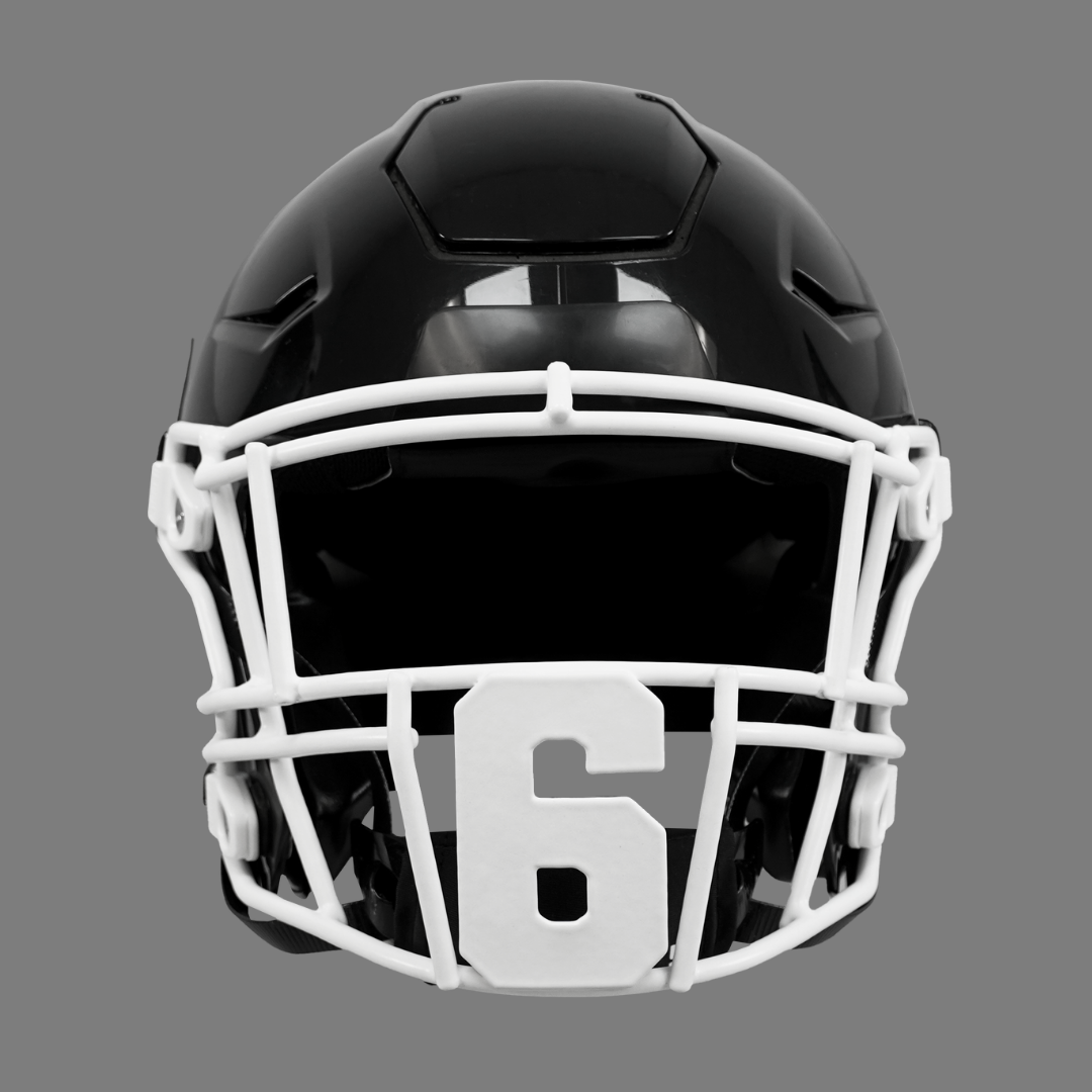 6 Jersey Font Football Facemask for Riddell SpeedFlex