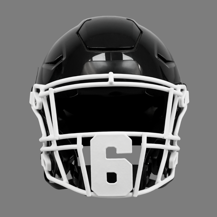 6 Jersey Font Football Facemask for Riddell SpeedFlex