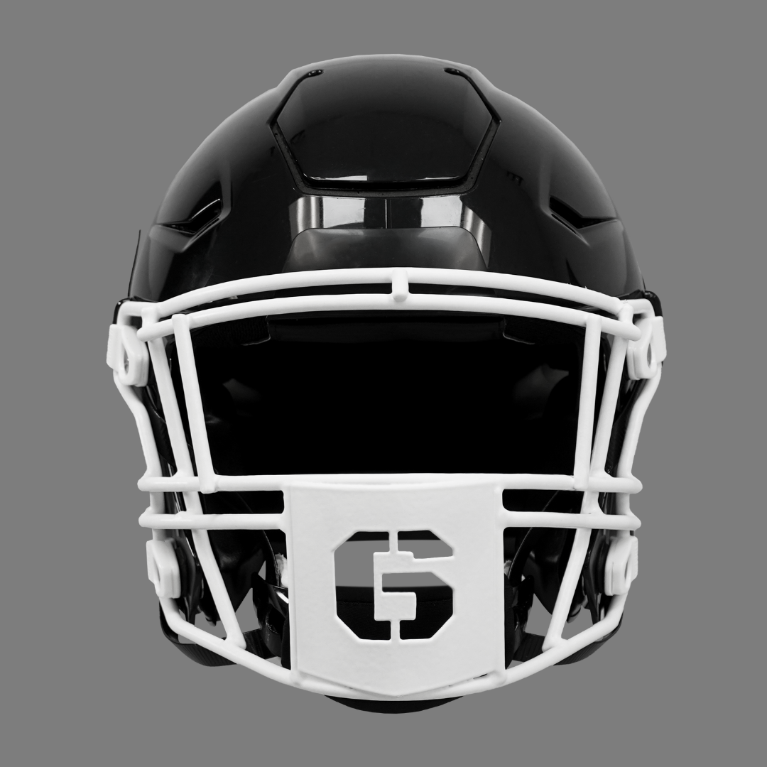 6 Stencil Font Football Facemask for Riddell SpeedFlex