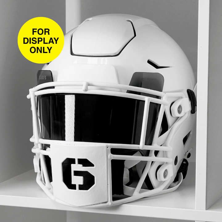 6 Stencil Font Football Facemask for Riddell SpeedFlex