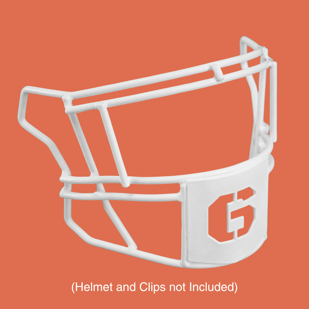 6 Stencil Font Football Facemask for Riddell SpeedFlex