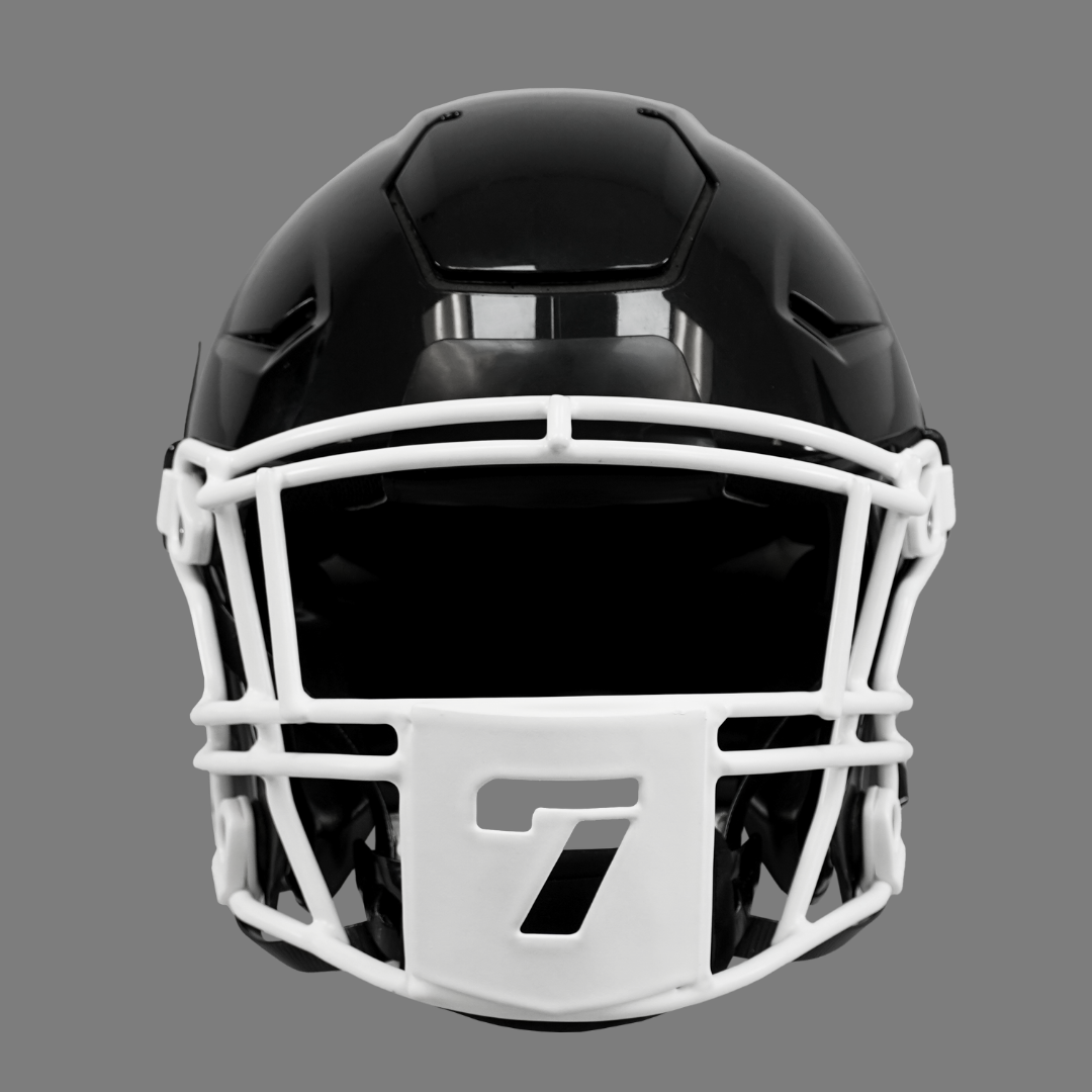 7 Stencil Font Football Facemask for Riddell SpeedFlex