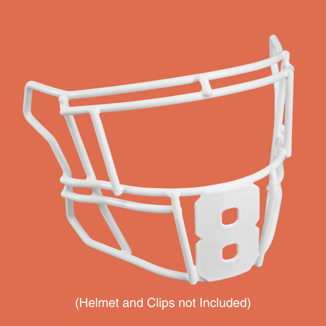 8 Jersey Font Football Facemask for Riddell SpeedFlex