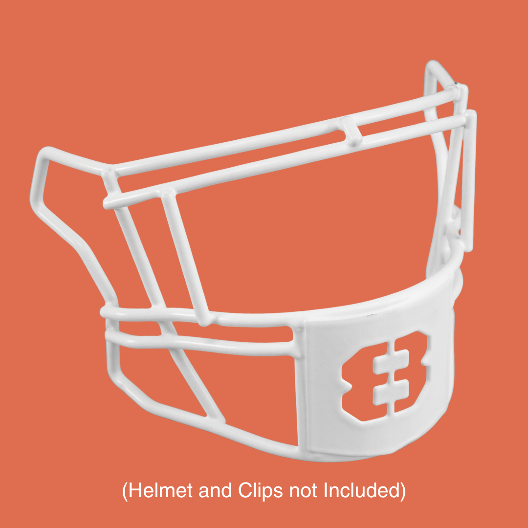 8 Stencil Font Football Facemask for Riddell SpeedFlex