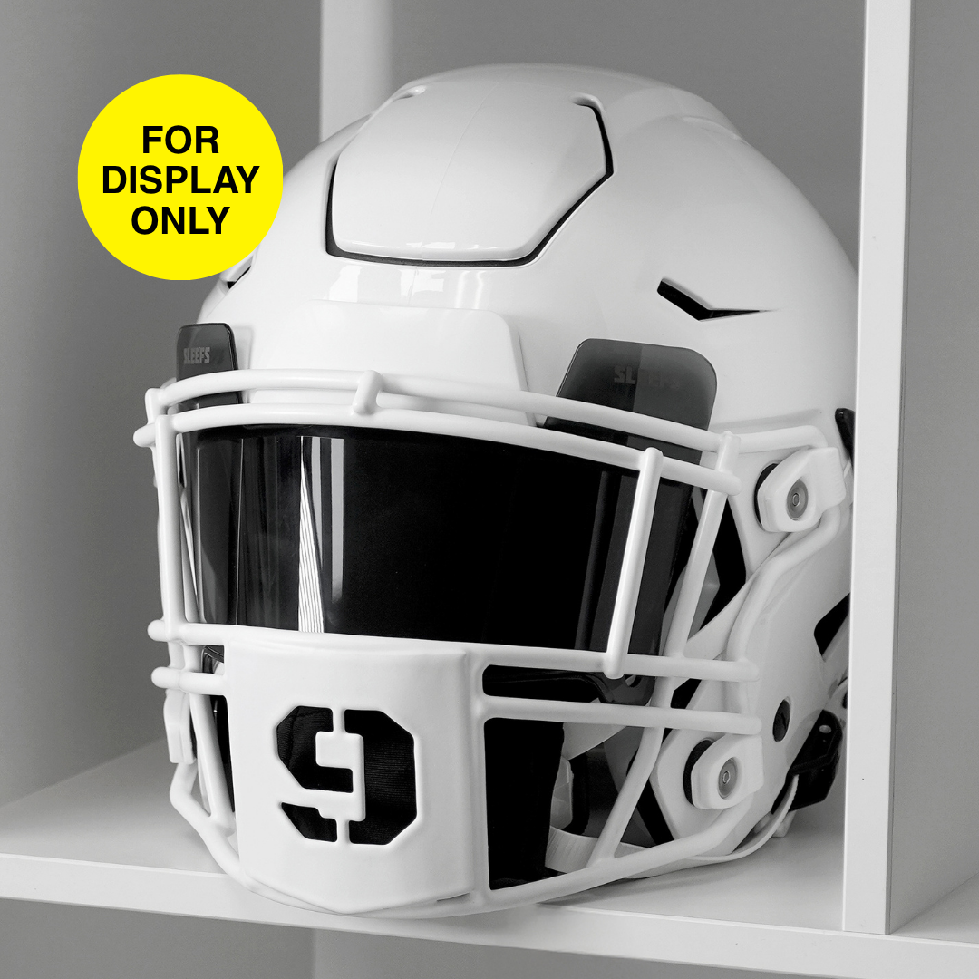 9 Stencil Font Football Facemask for Riddell SpeedFlex