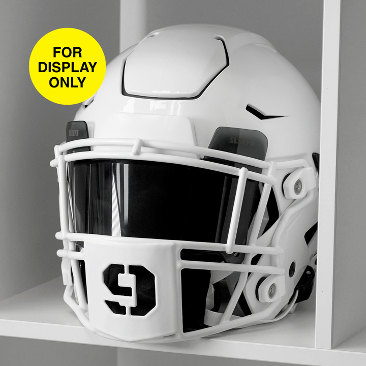 9 Stencil Font Football Facemask for Riddell SpeedFlex