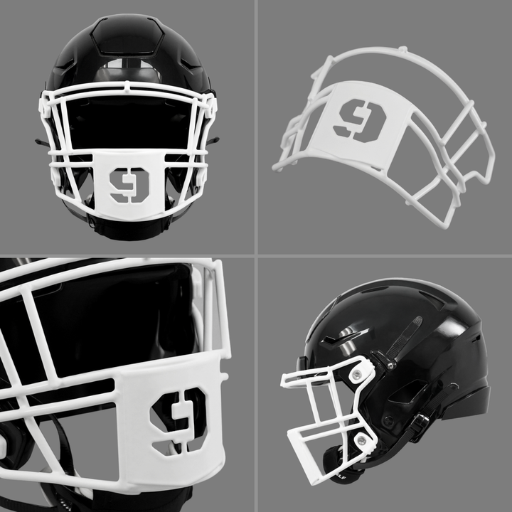 9 Stencil Font Football Facemask for Riddell SpeedFlex