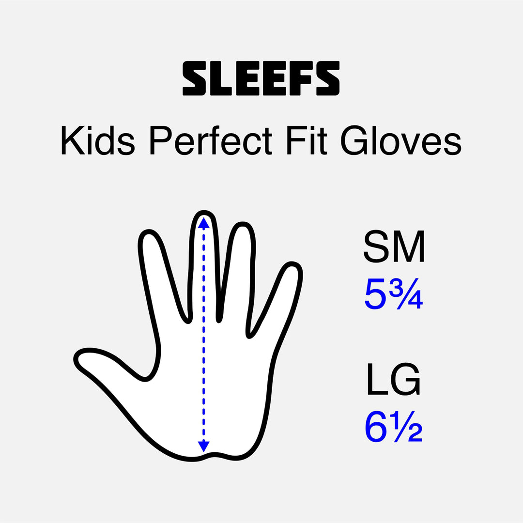 Hot Green Sticky Kids Football Receiver Gloves
