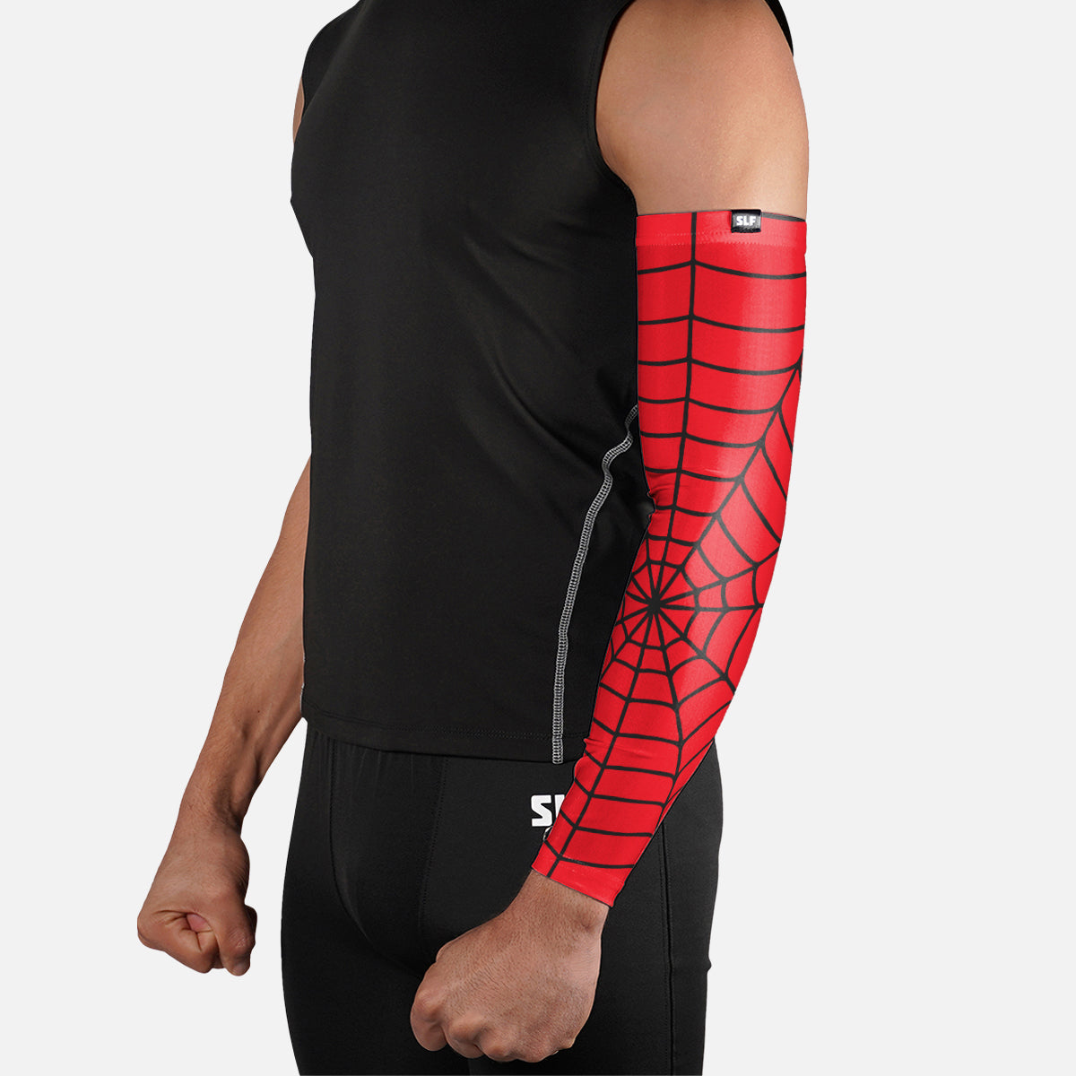 Red Web Pattern Arm Sleeve