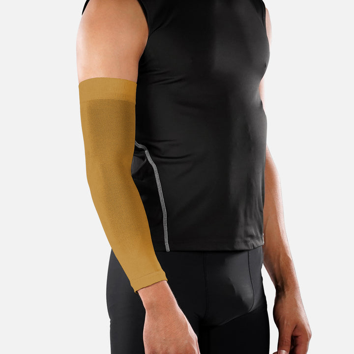 Hue Gold One Size Fits All Football Arm Sleeve
