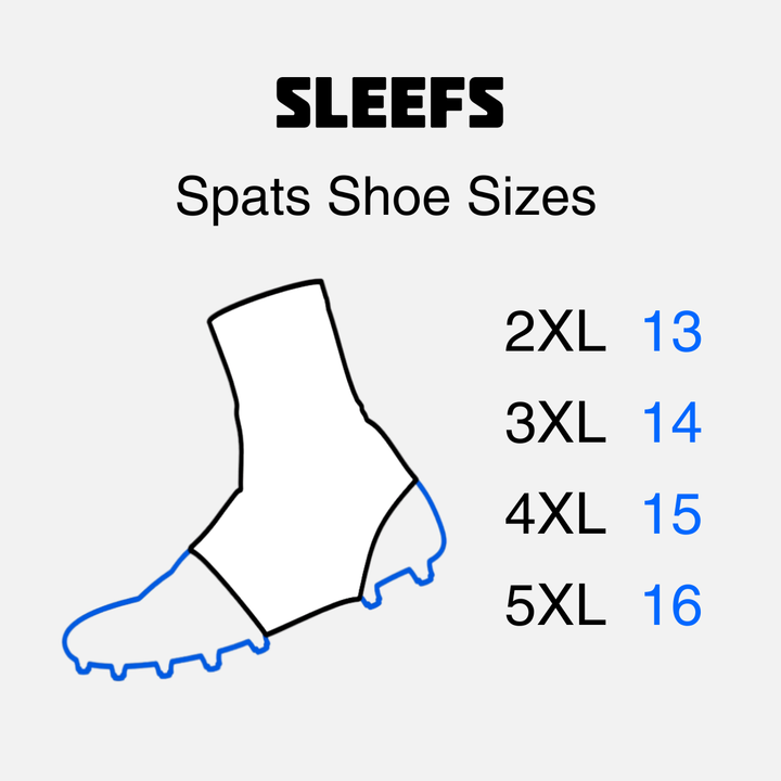 White Spats / Cleat Covers - Big