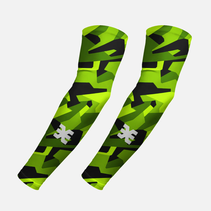 Airflow Green Running Sleeves - Pair