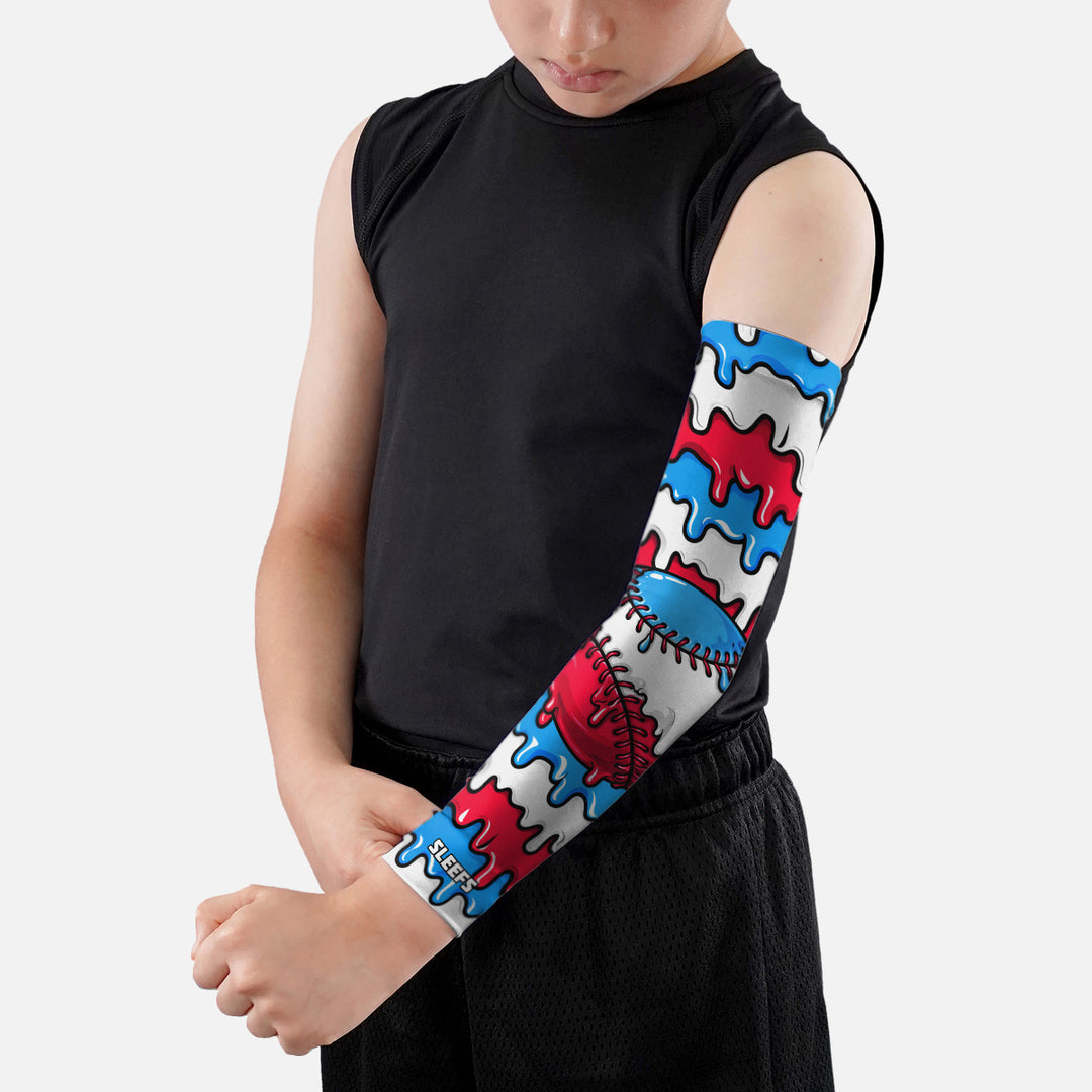Americana Ice Melt Baseball Kids Arm Sleeve