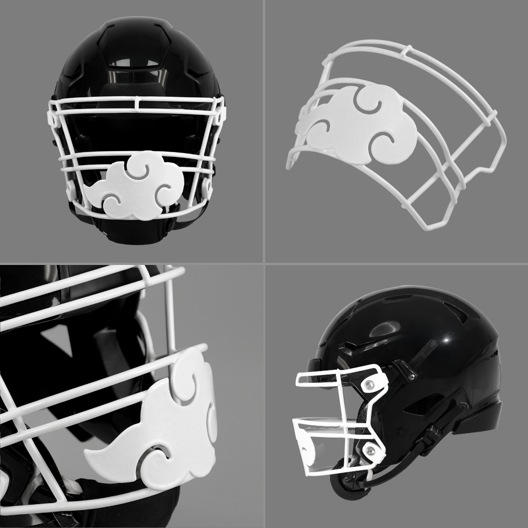 Anime Cloud Football Facemask for Riddell SpeedFlex