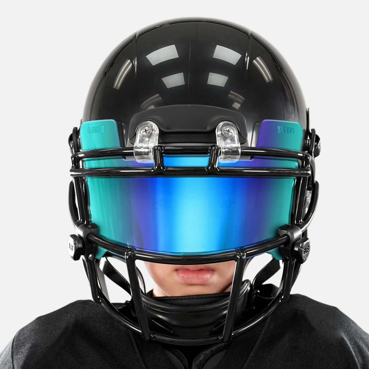  SLEEFS Aqua Bifrost Rainbow Helmet Eye-Shield Visor : Sports &  Outdoors