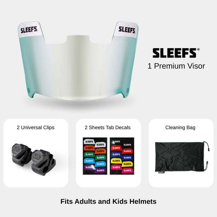 Aqua Machine Silver Helmet Eye-Shield Visor