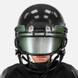 Army Green Machine Silver Helmet Eye-Shield Visor for Kids