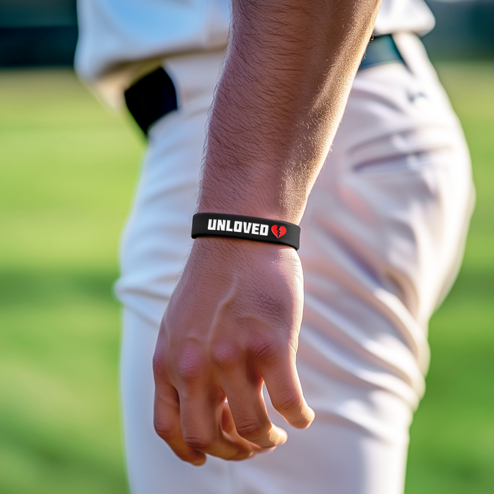 BRKN Black Motivational Wristband