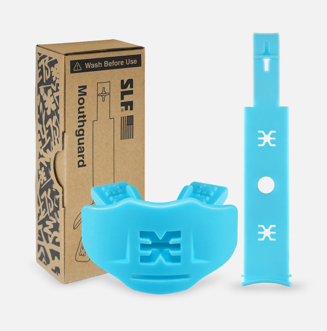 Baby Blue Soft Football Mouthguard 2.0