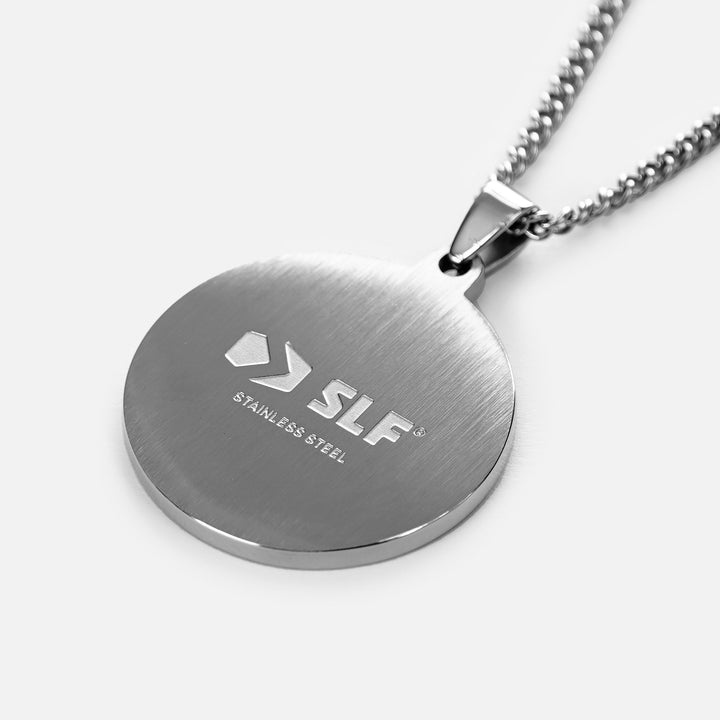 Basketball Faith Cross Pendant with Chain Necklace - Stainless Steel