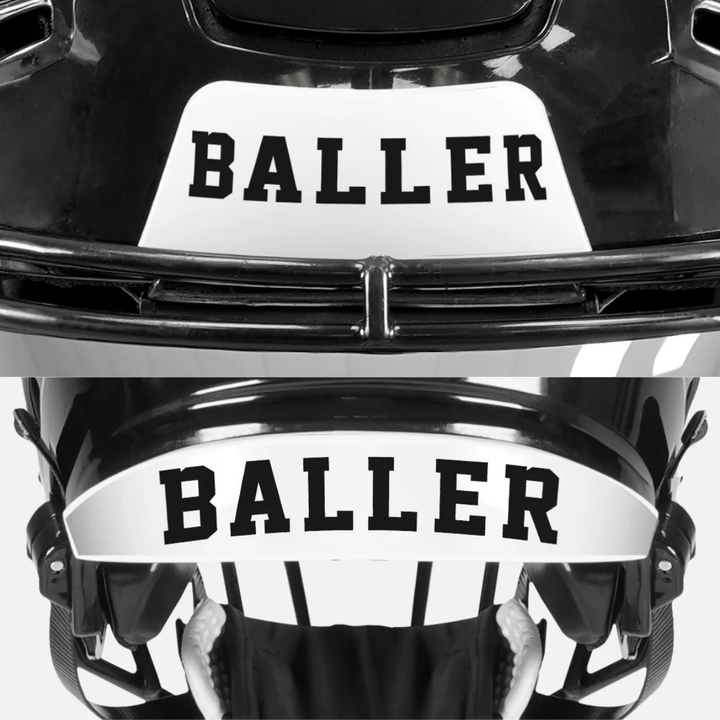 Baller Riddell Speedflex Front and Back Bumper Sticker Kit