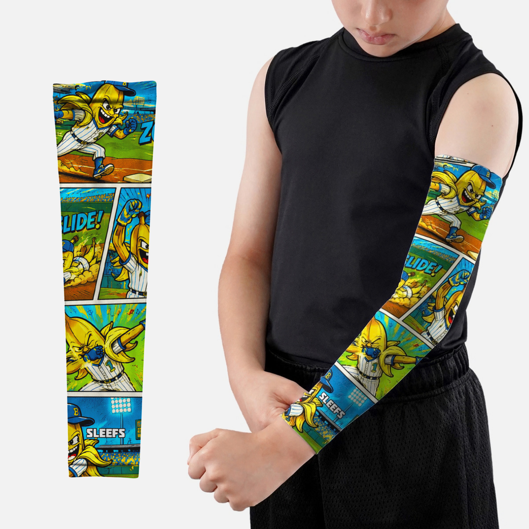 Banana Baseball MVP Kids Arm Sleeve