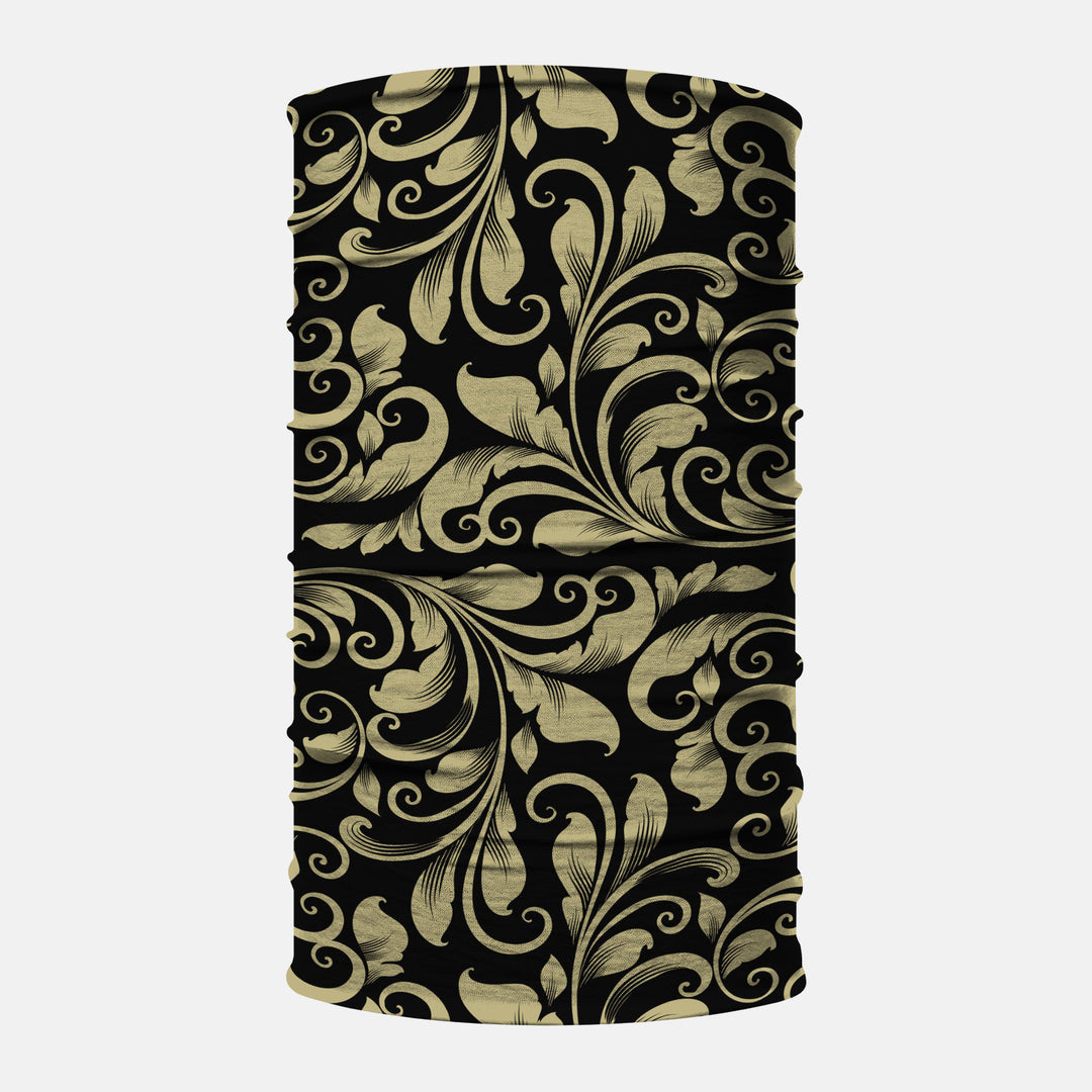 Baroque Old Gold and Black Neck Gaiter