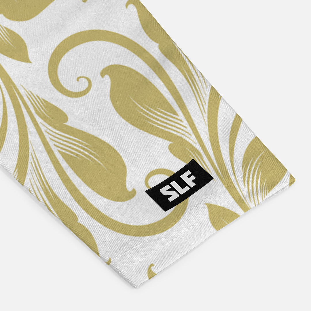 Baroque Old Gold and White Arm Sleeve