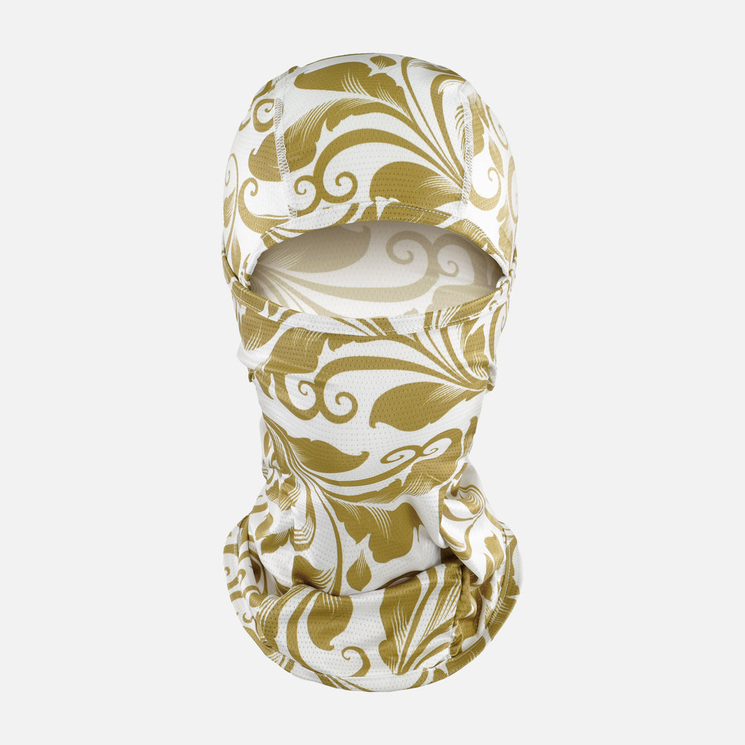 Baroque Old Gold and White Loose-fitting Shiesty Mask