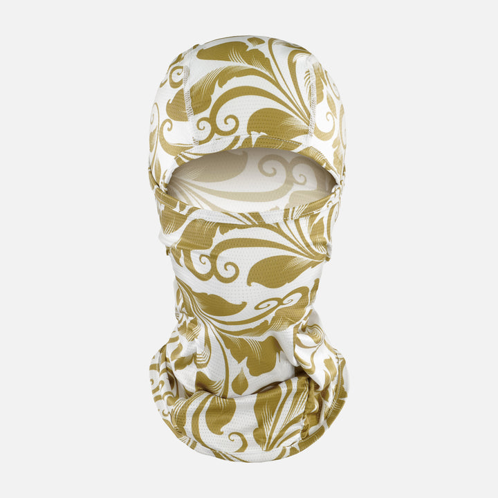 Baroque Old Gold and White Loose-fitting Shiesty Mask