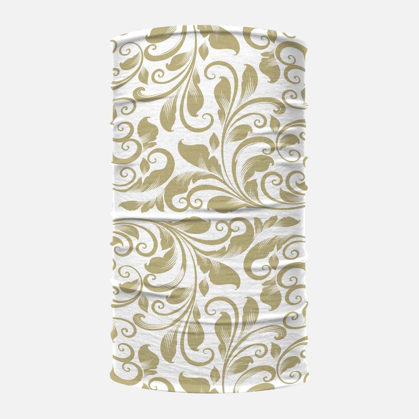 Baroque Old Gold and White Neck Gaiter