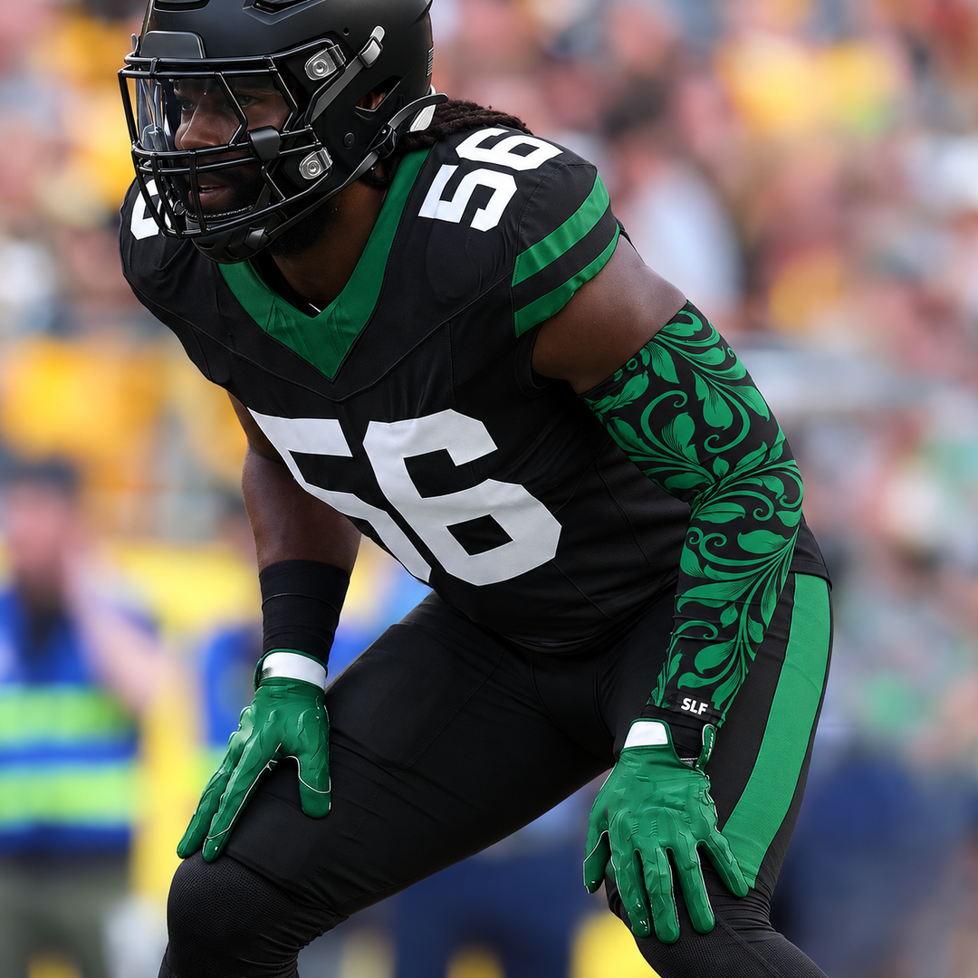 Baroque Gotham Green and Black Arm Sleeve