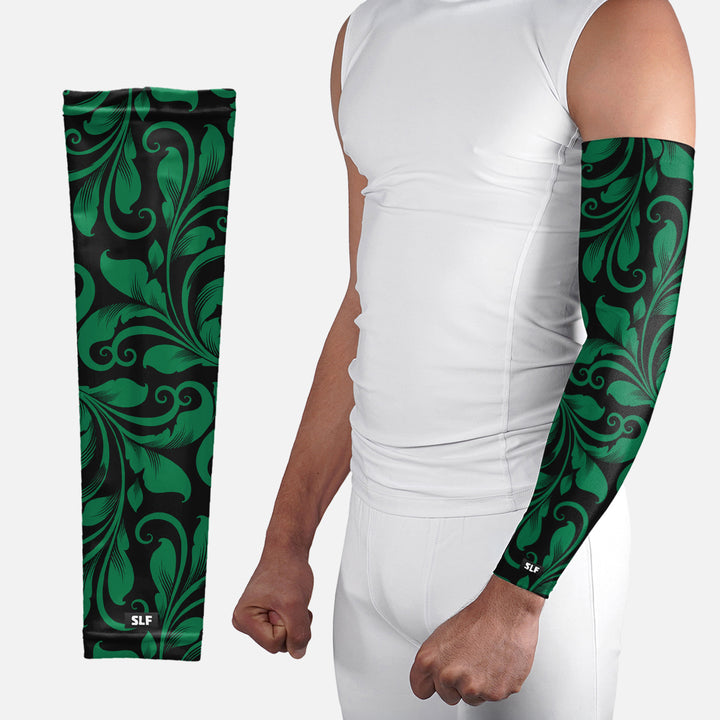 Baroque Gotham Green and Black Arm Sleeve