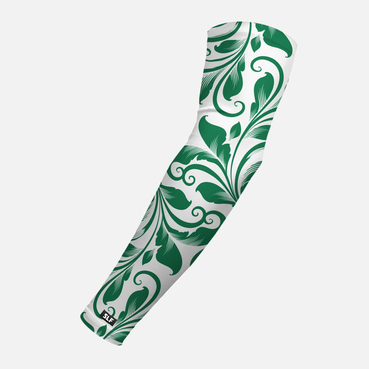 Baroque Gotham Green and White Arm Sleeve
