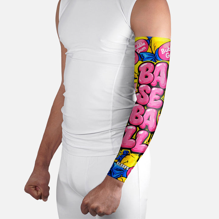 Baseball Bubble Gum Arm Sleeve