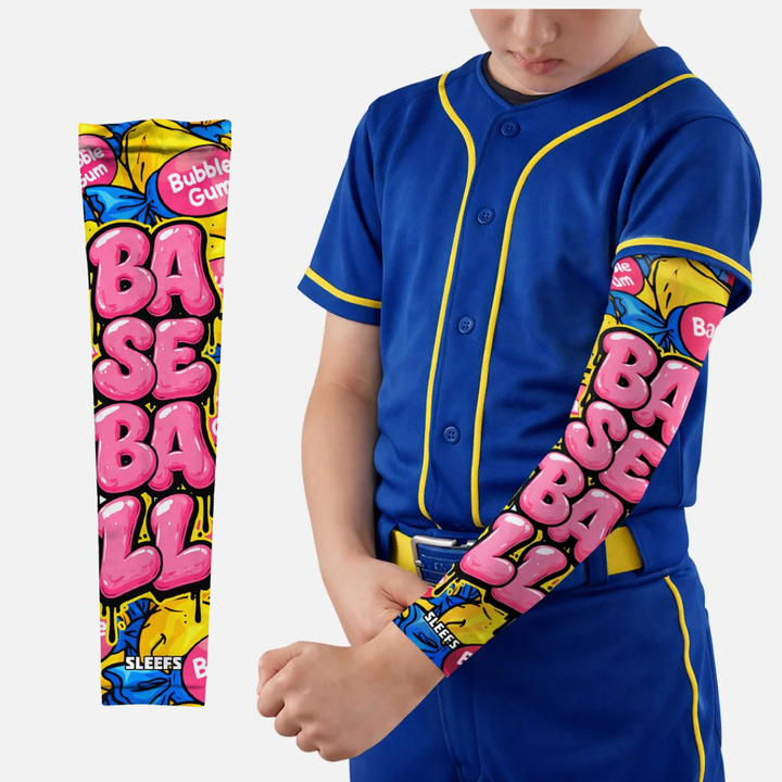 Baseball Bubble Gum Kids Arm Sleeve