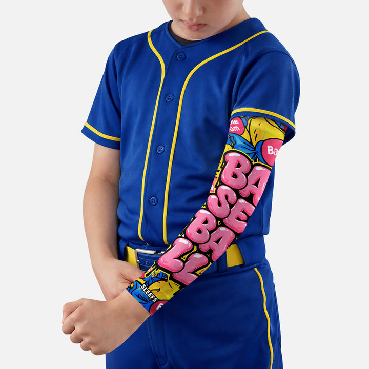 Baseball Bubble Gum Kids Arm Sleeve