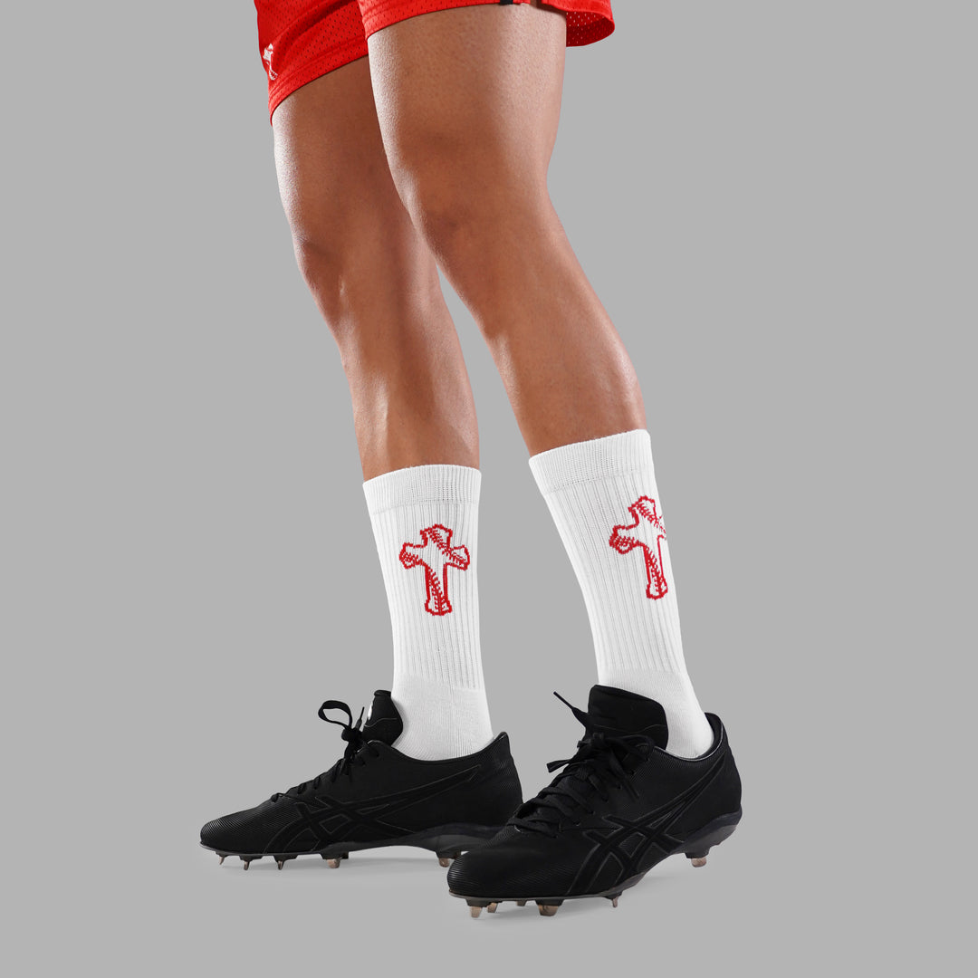 Baseball Cross Crew Socks