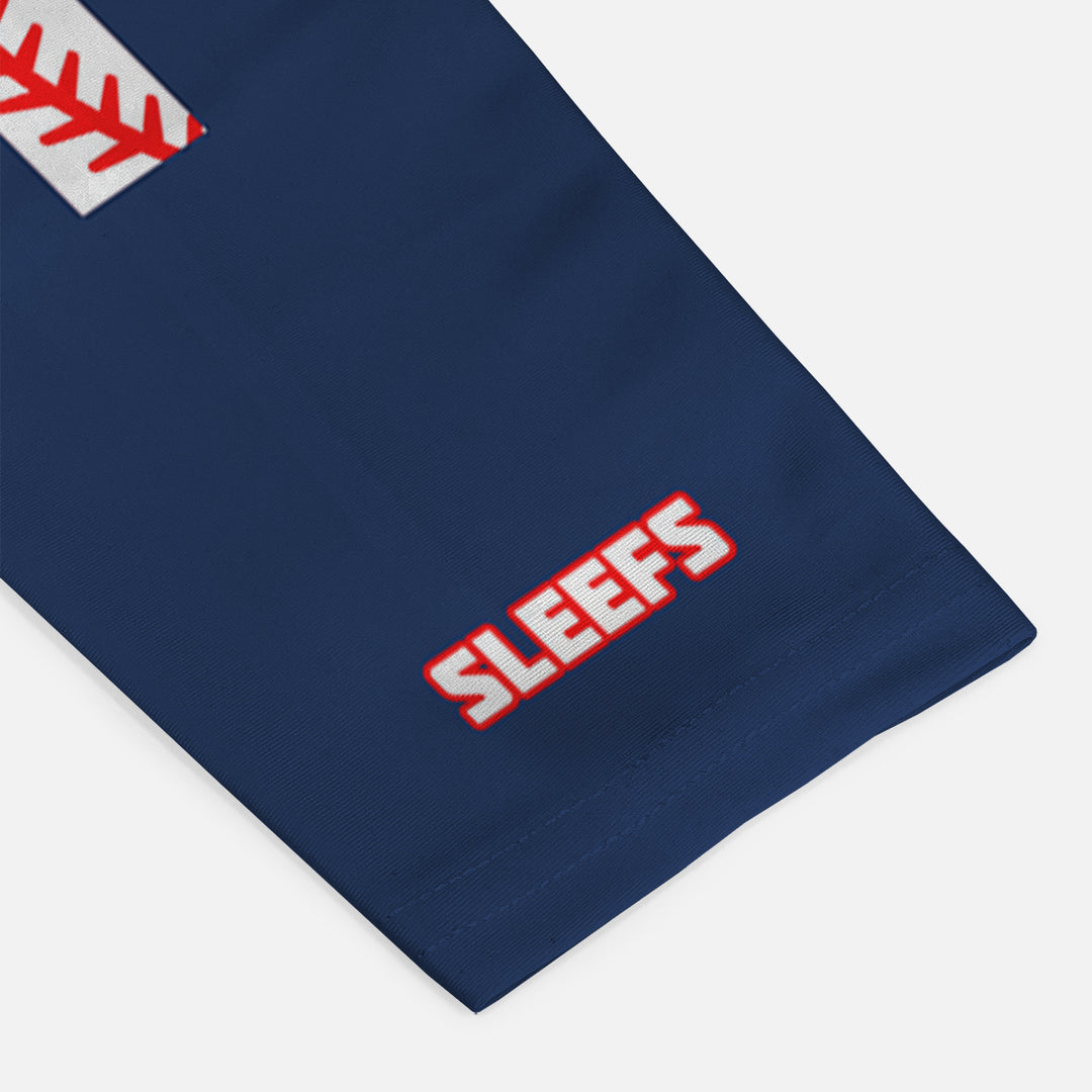 Baseball Cross Navy Blue Arm Sleeve