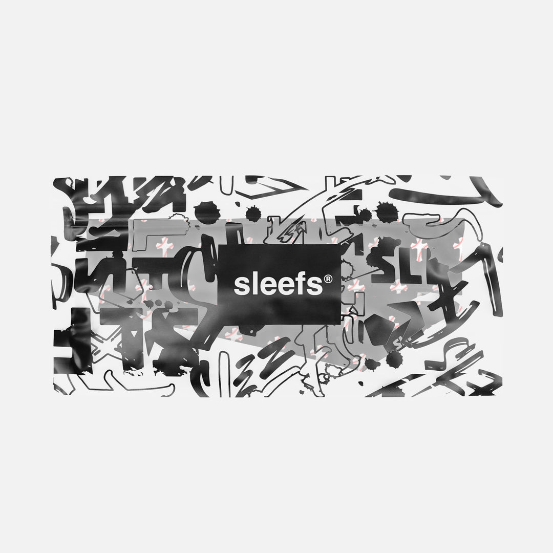 Baseball Cross Pattern Black Ninja Headband