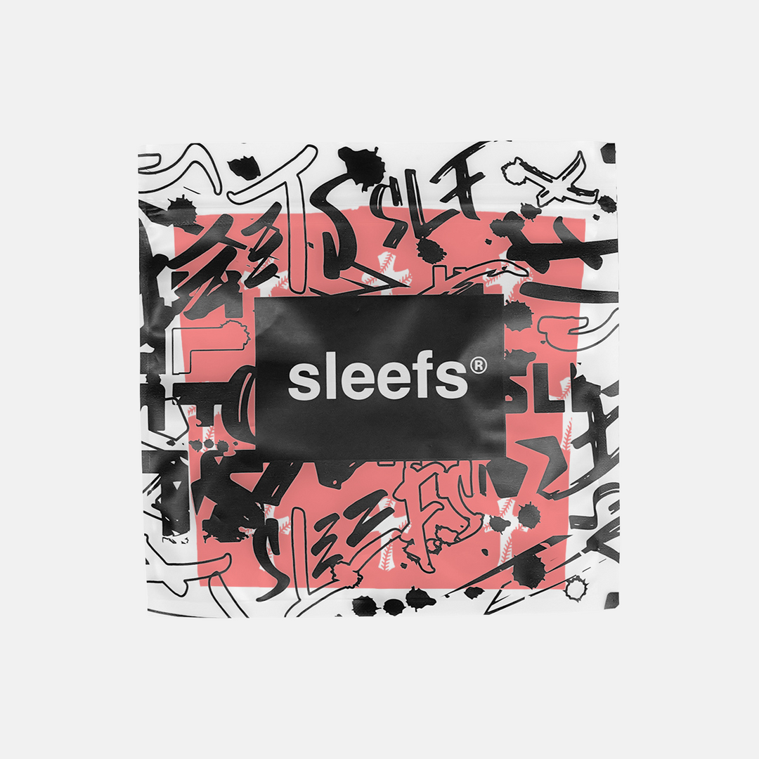 Baseball Cross Pattern Red Kids Arm Sleeve