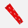 Baseball Cross Pattern Red Kids Arm Sleeve