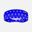 Baseball Cross Pattern Royal Blue Kids Headband