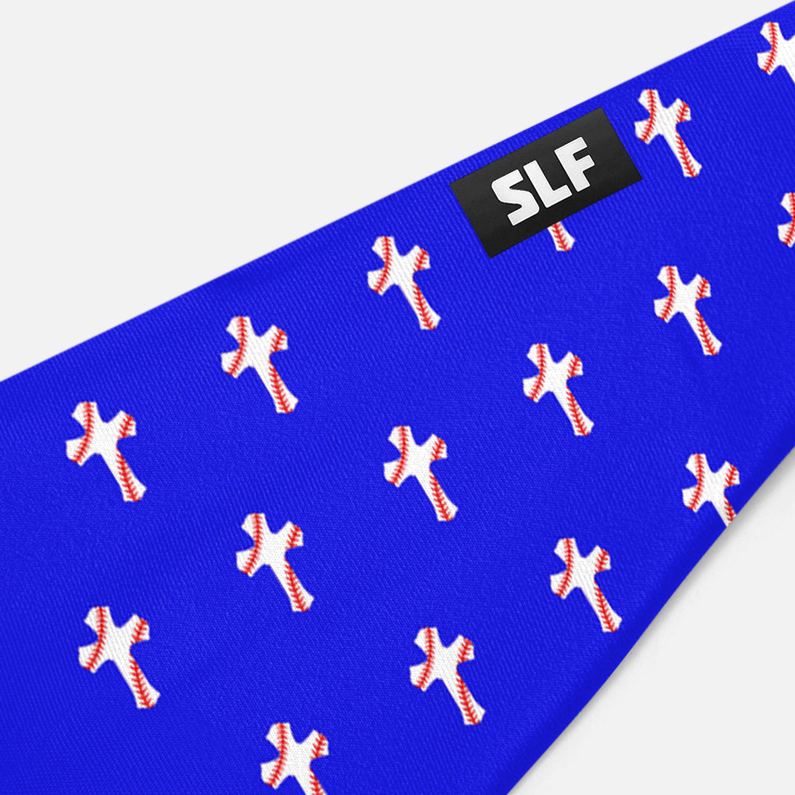 Baseball Cross Pattern Royal Blue Kids Headband