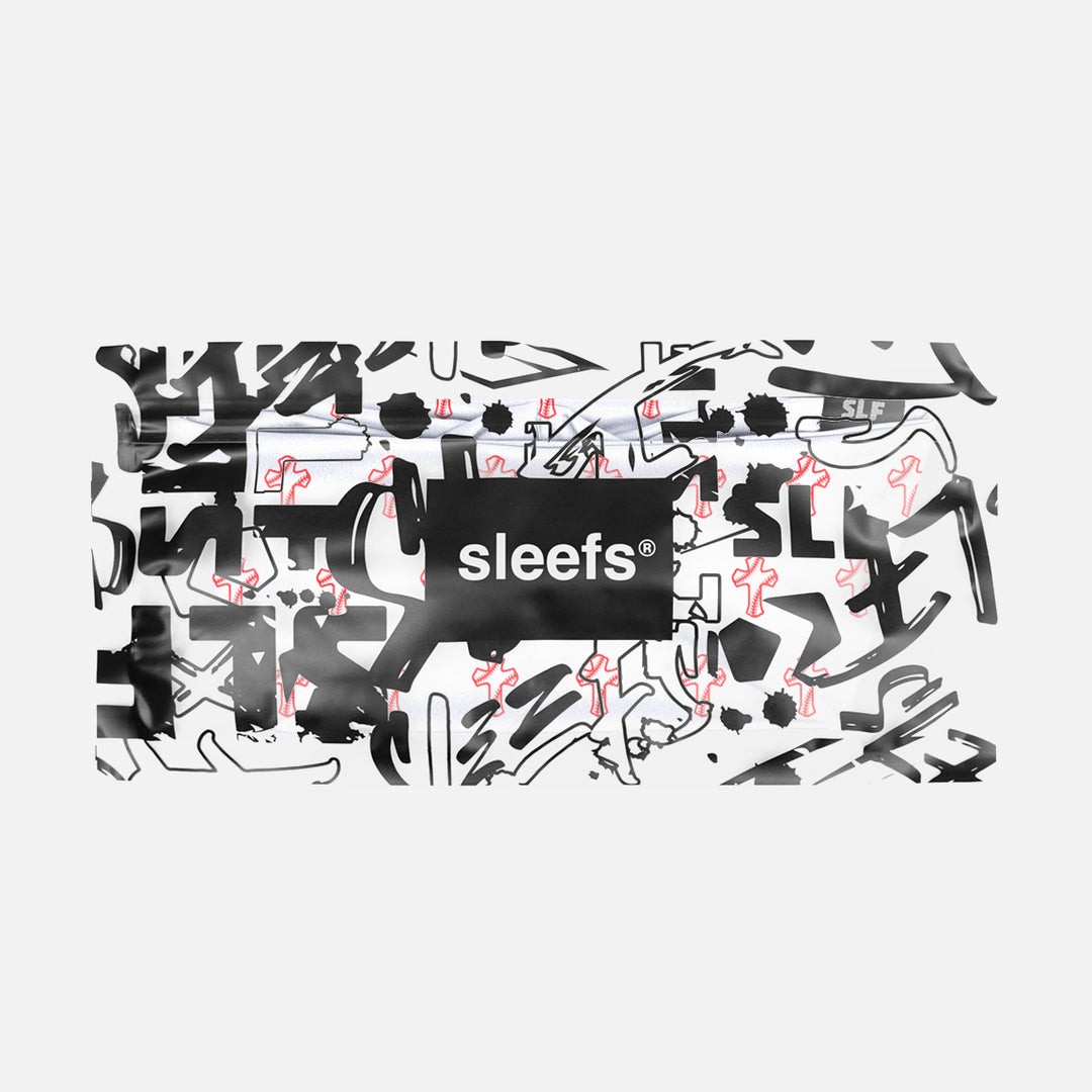 Baseball Cross Pattern White Kids Headband