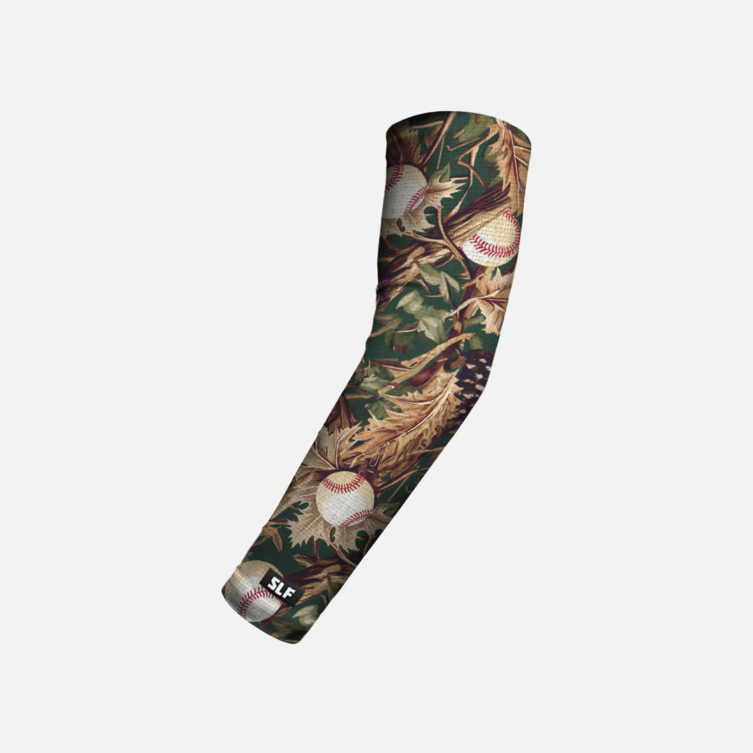 Baseball Forest Camo Kids Arm Sleeve
