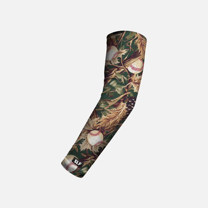 Baseball Forest Camo Kids Arm Sleeve