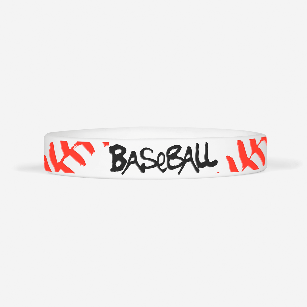 Baseball Graffiti Motivational Wristband