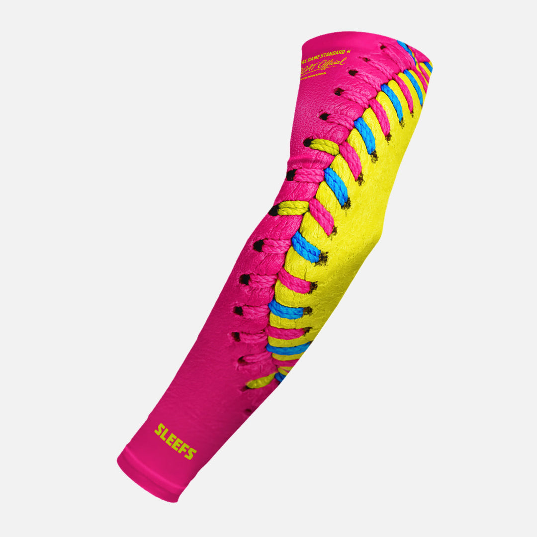 Softball Lace Power Pink Arm Sleeve